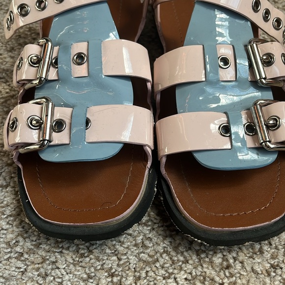 Miu Miu Pink and Blue Sandals - Picture 3 of 4
